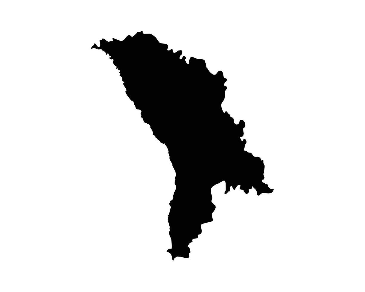 moldova nazione carta geografica vettore
