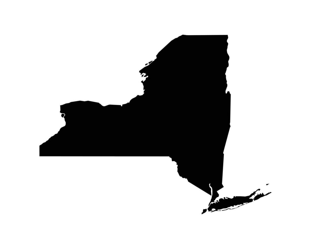 nuovo York NY Stati Uniti d'America carta geografica vettore