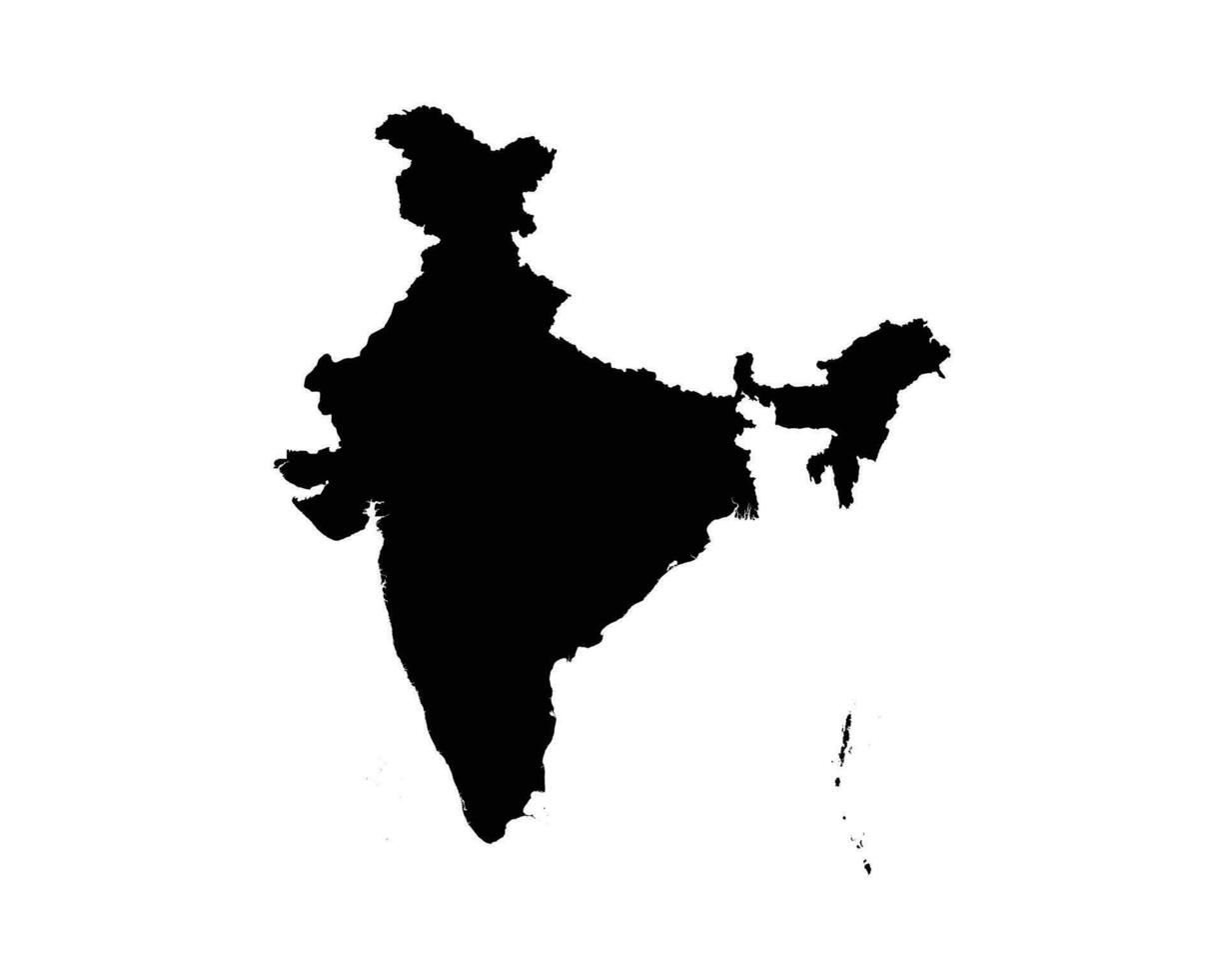 India nazione carta geografica vettore