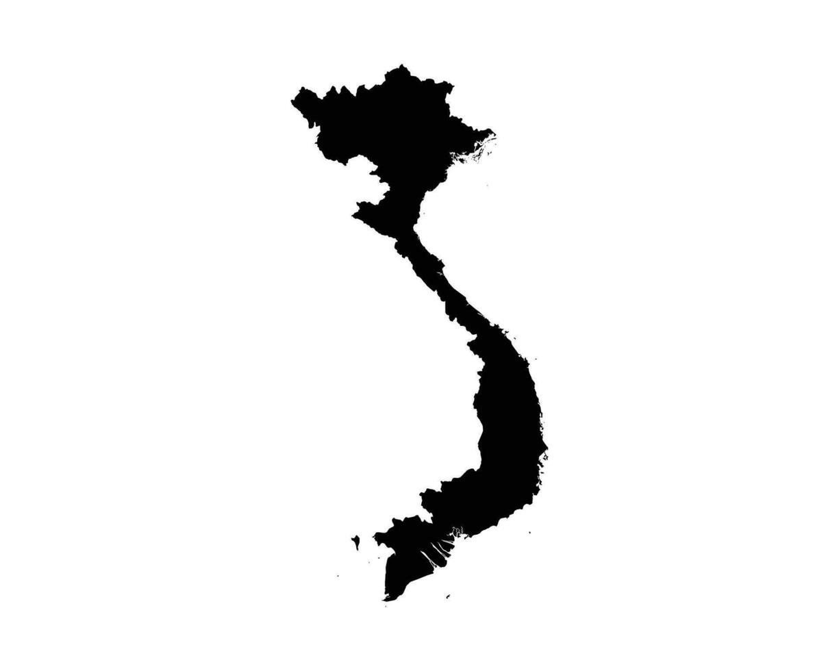 Vietnam nazione carta geografica vettore