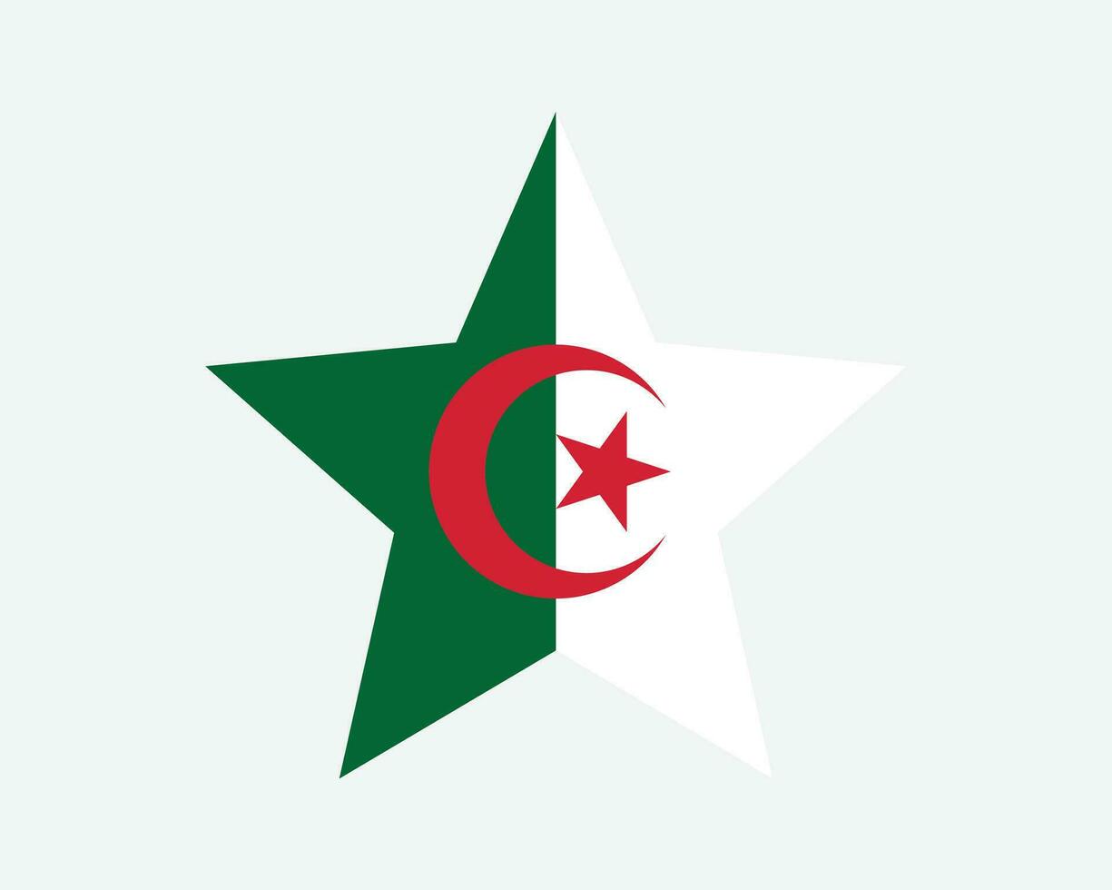 algeria stella bandiera vettore