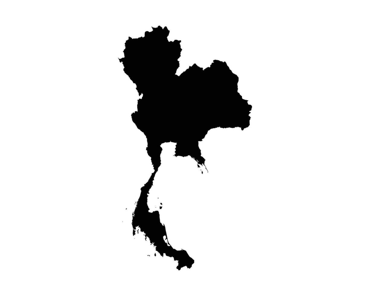 Tailandia nazione carta geografica vettore