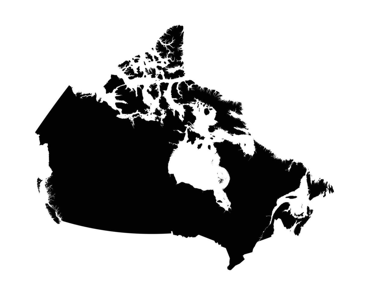 Canada nazione carta geografica vettore