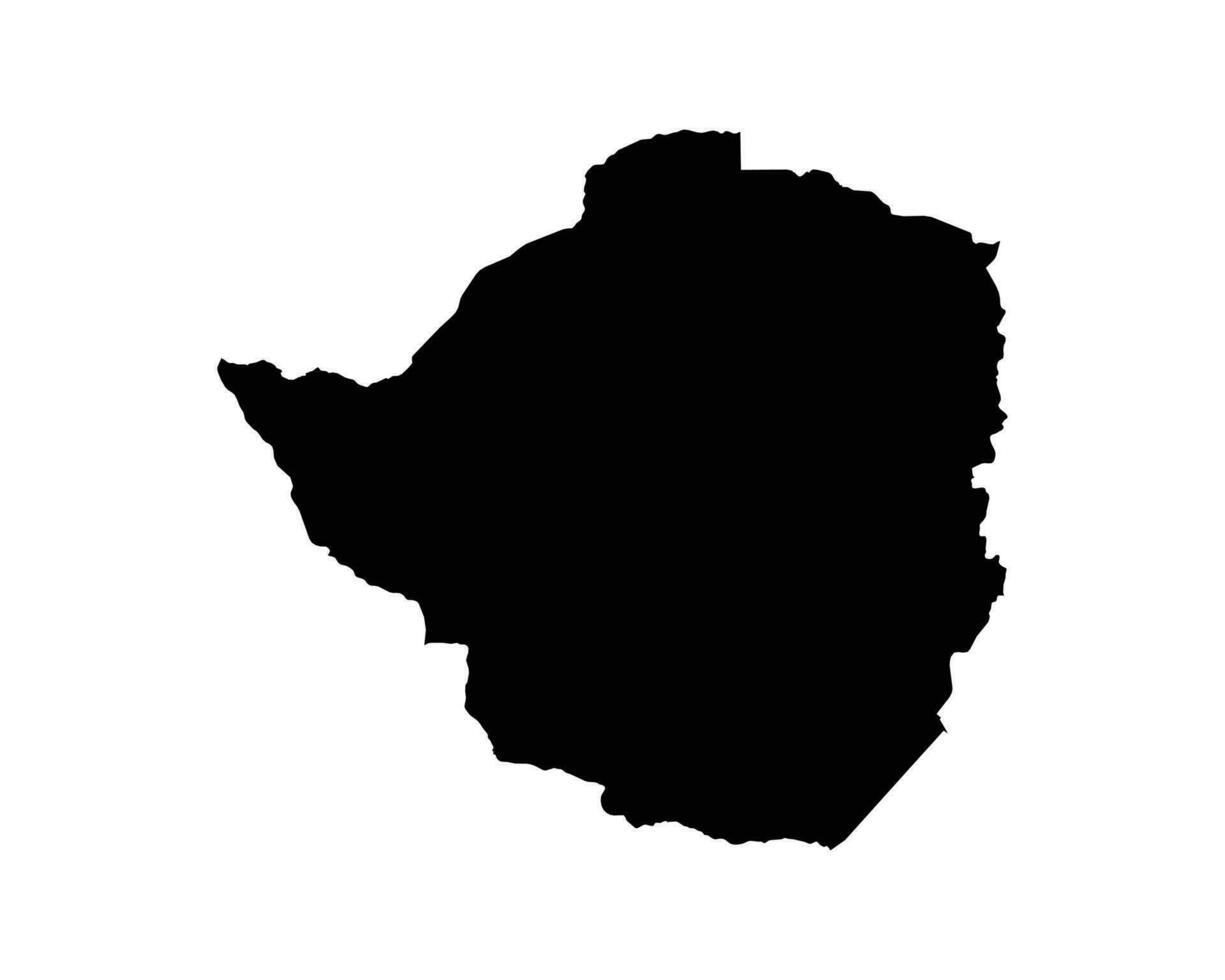 Zimbabwe nazione carta geografica vettore