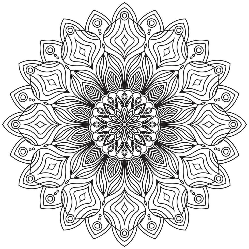 fiore mandala. Vintage ▾ decorativo elementi. orientale modello, vettore illustrazione. Islam,