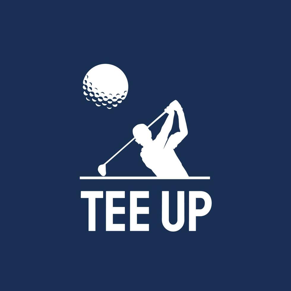 golf logo concetto vettore