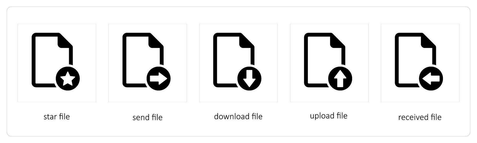 stella file, Spedire file, Scarica file vettore