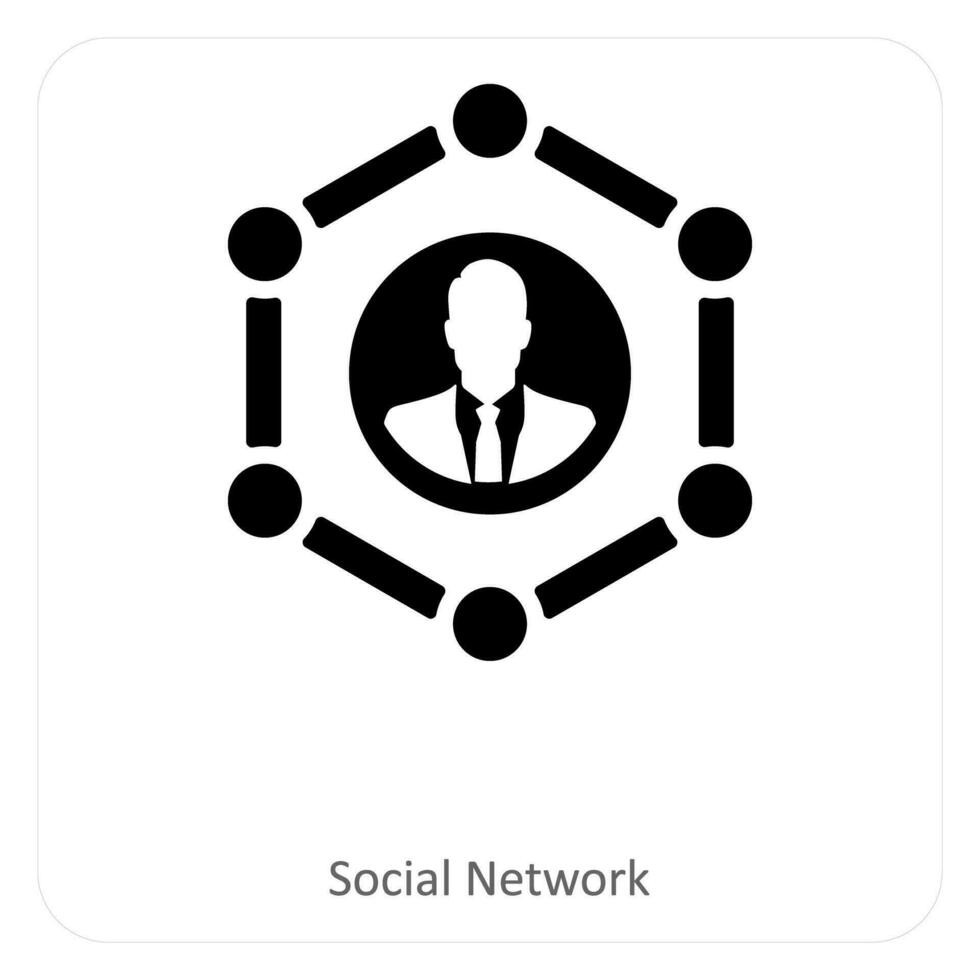 sociale Rete e Condividere icona concetto vettore