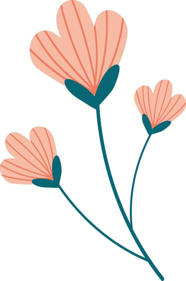 luminosa rosa fiori clipart vettore