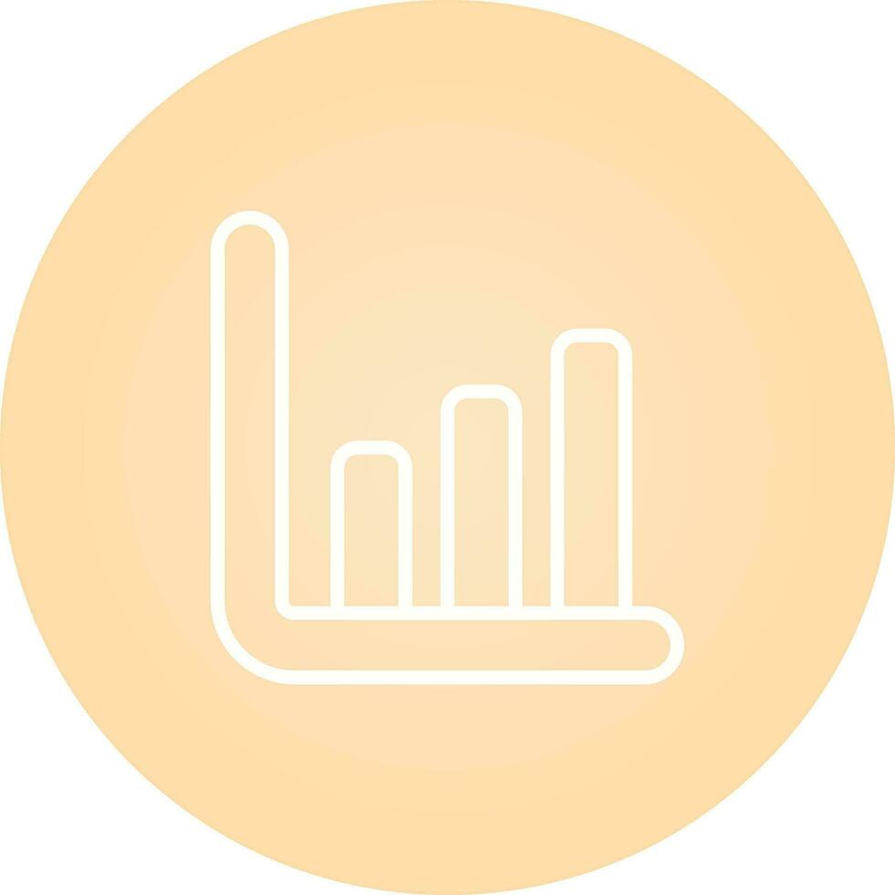 grafico istogramma vettore icona