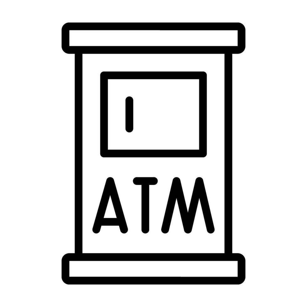icona del vettore del bancomat