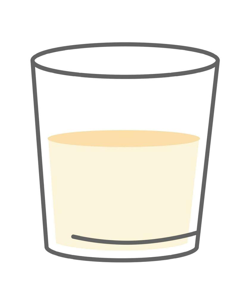 potabile latte, liquido versato nel tazza o bicchieri vettore