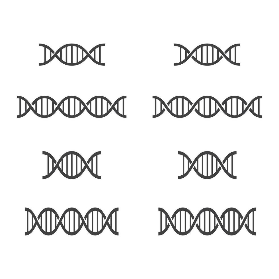 dna icona, genetico , cromosoma isolato vettore illustrazione.