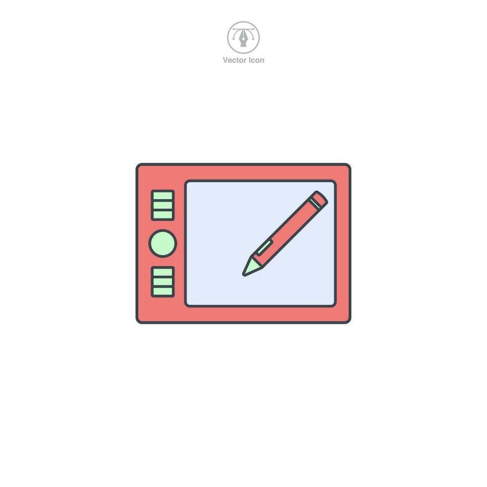 grafico tavoletta icona simbolo vettore illustrazione isolato su bianca sfondo