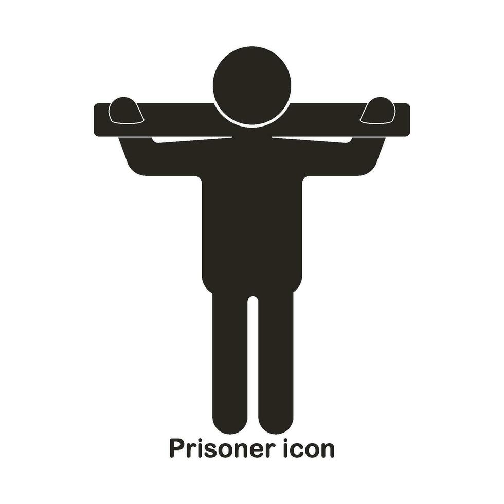 prigioniero icona vettore