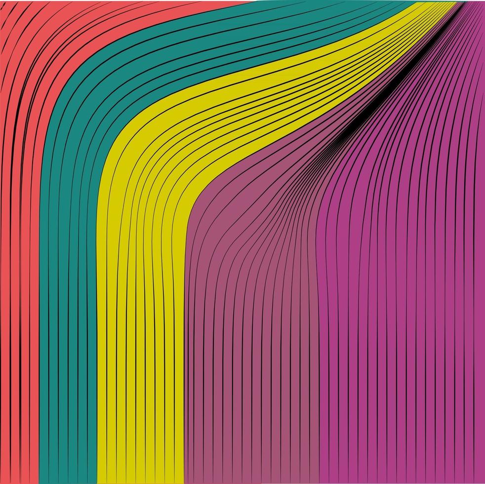 flusso astratto minimalista sinuoso e ondulato semplifica la trama di sfondo di arte di linea vettore