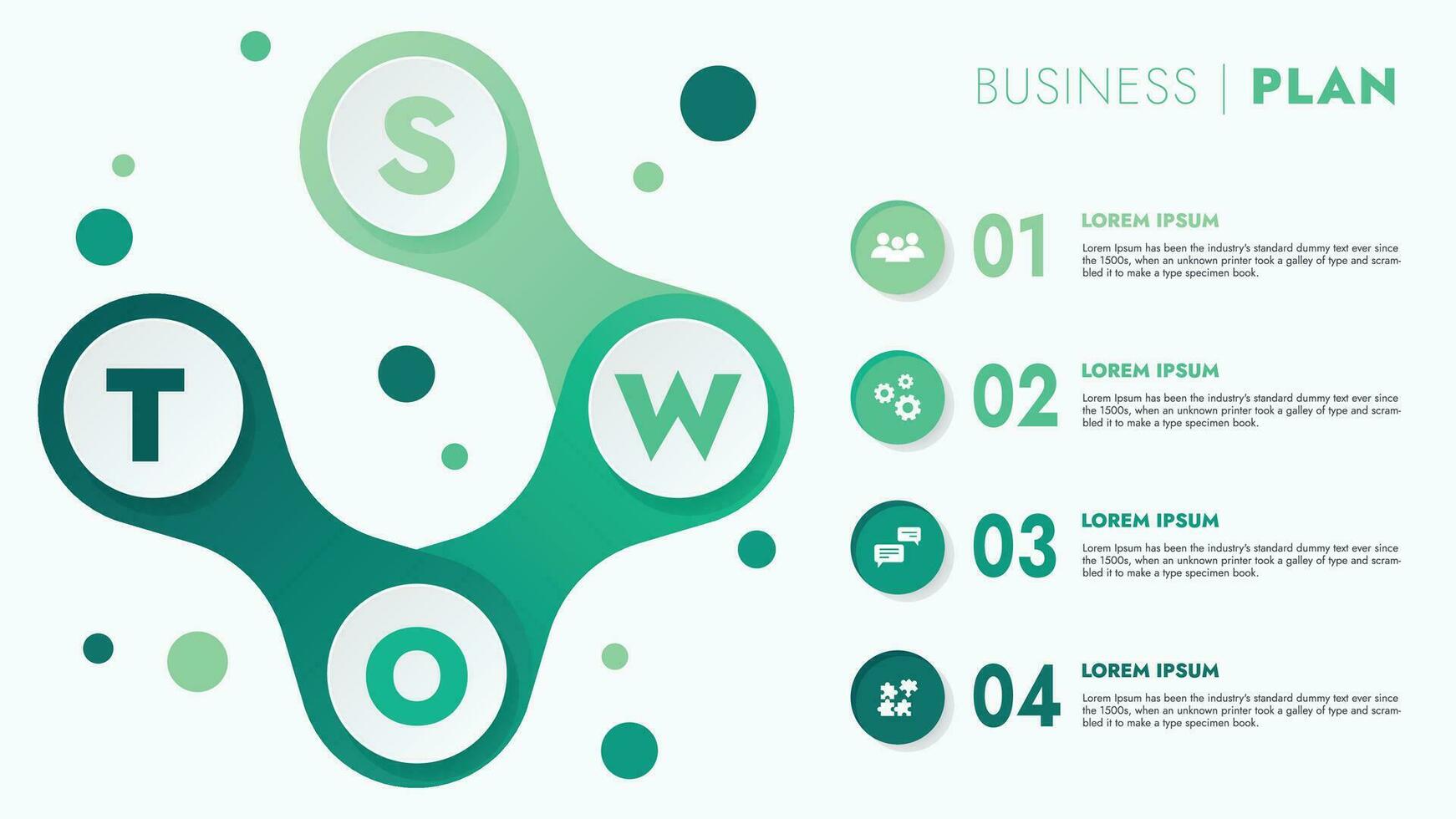 Infografica modello per presentazioni e Caratteristiche dati visualizzazione include un' processi grafico con diagrammi, passi, opzioni. il concetto per marketing attraverso illustrazioni per guidare per successo. vettore