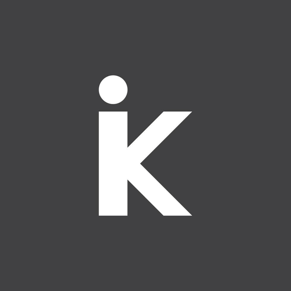 persone con K lettera logo vettore modello