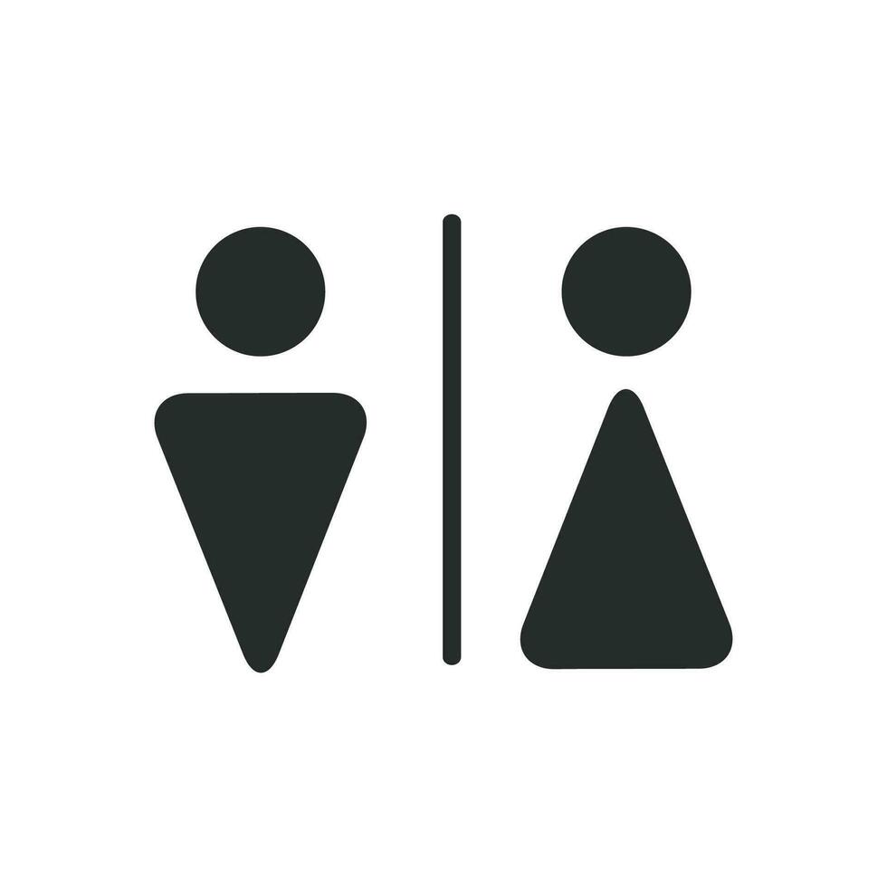 toilette simbolo vettore design illustrazione gabinetto cartello