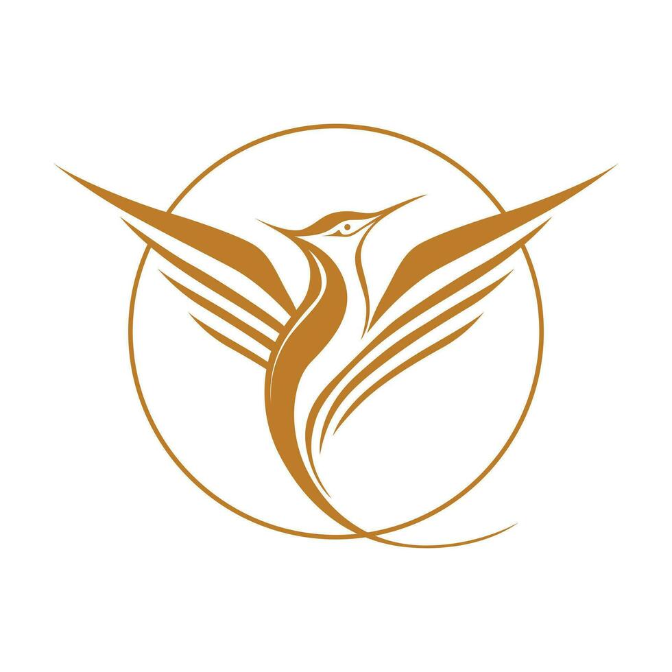 astratto uccello silhouette vettore icona design. logo simbolo di uccello.