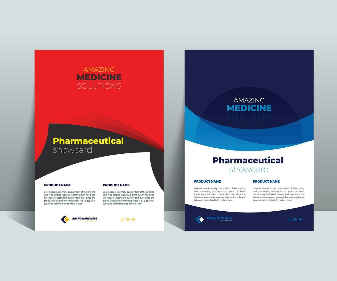 prodotti farmaceutici mostrare carta design modello abile per multiuso progetti vettore