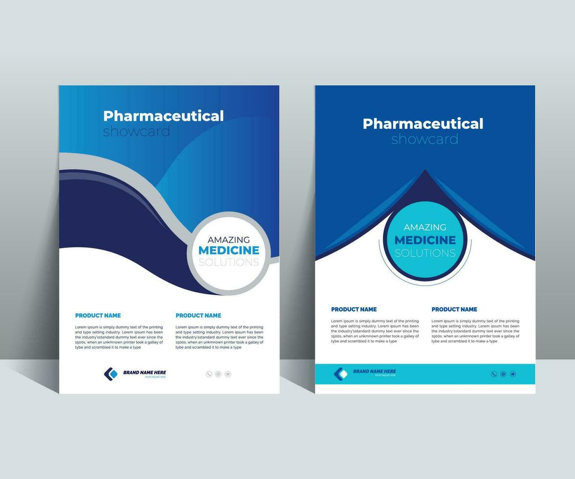 prodotti farmaceutici mostrare carta design modello abile per multiuso progetti vettore