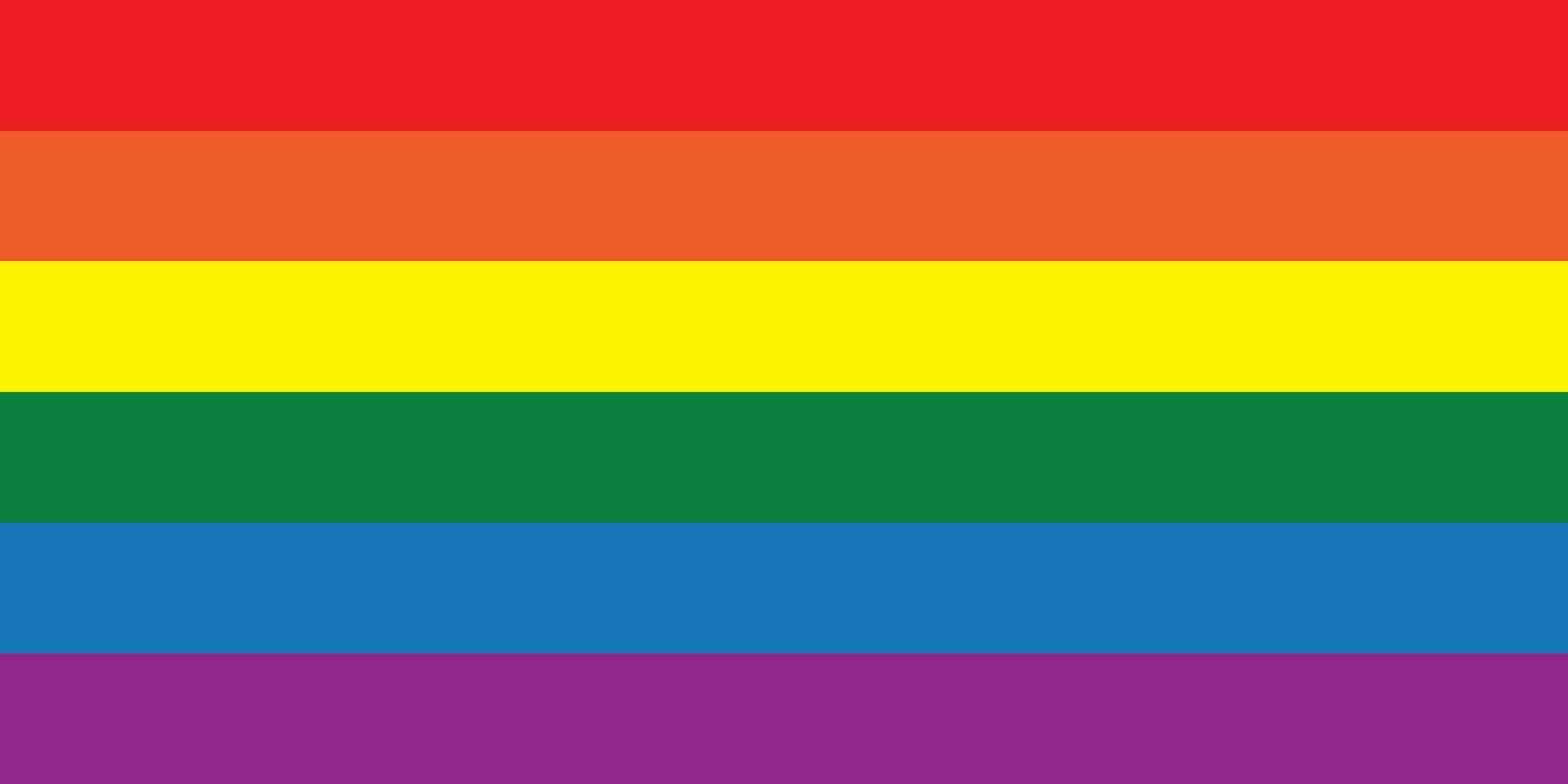 LGBTQ diritti orgoglio bandiera vettore