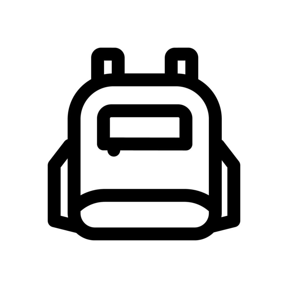 scuola Borsa icona elemento design vettore
