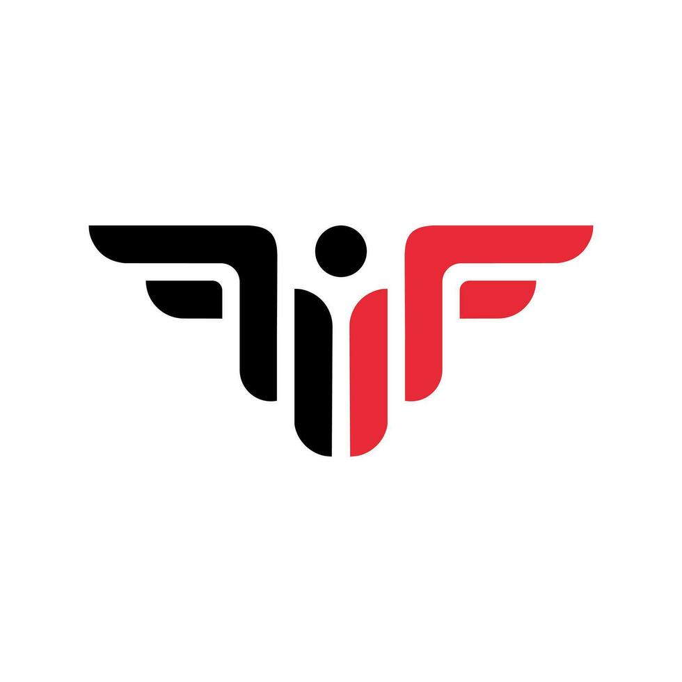 ff logo design per azienda attività commerciale vettore