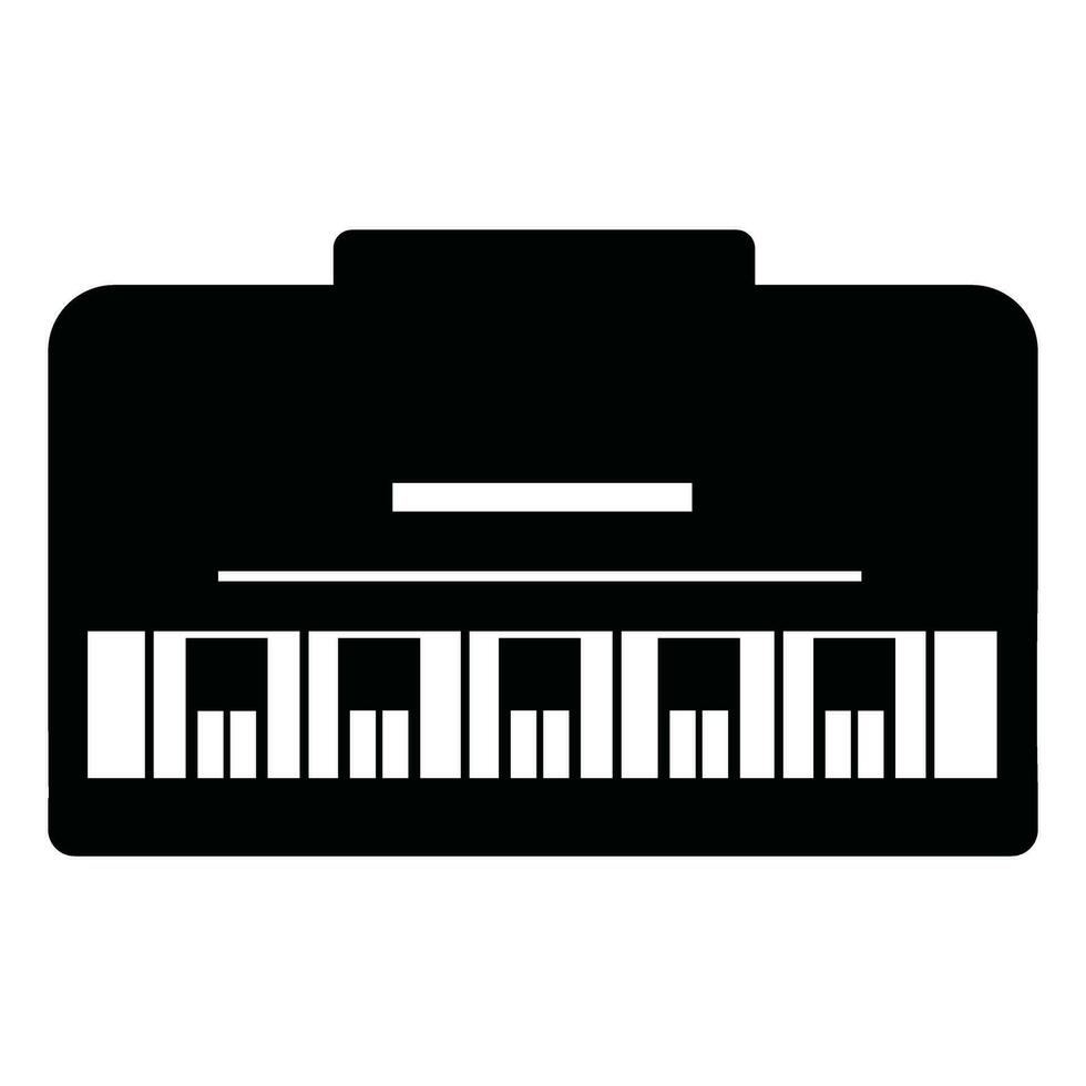 mille dollari pianoforte icona silhouette vettore