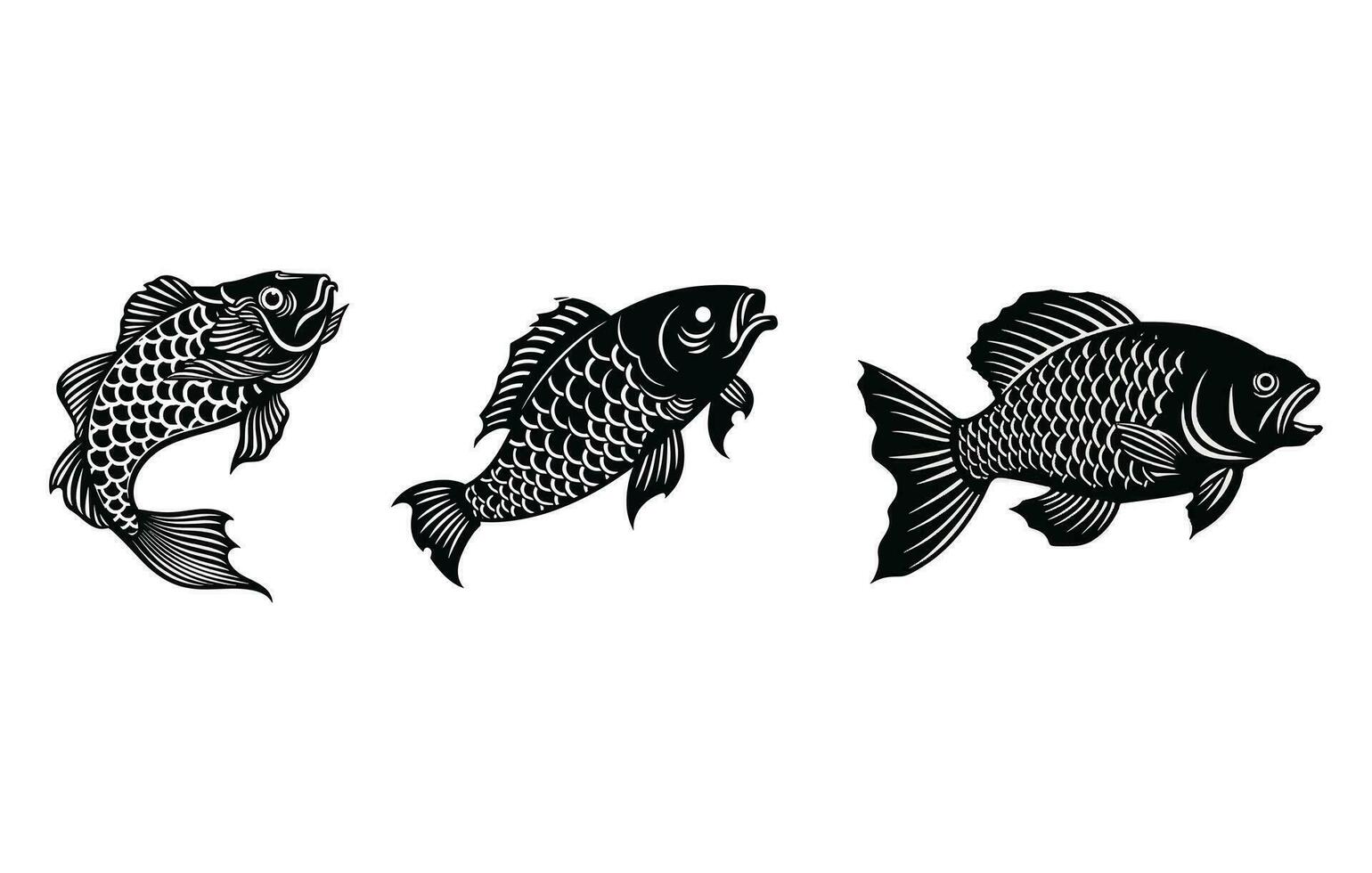 carpa pesce logo. unico e fresco carpa pesce salto su di il acqua. grande per uso come il tuo carpa pesca attività vettore