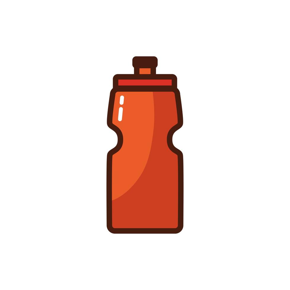 icona dell'attrezzatura per sport acquatici in bottiglia vettore