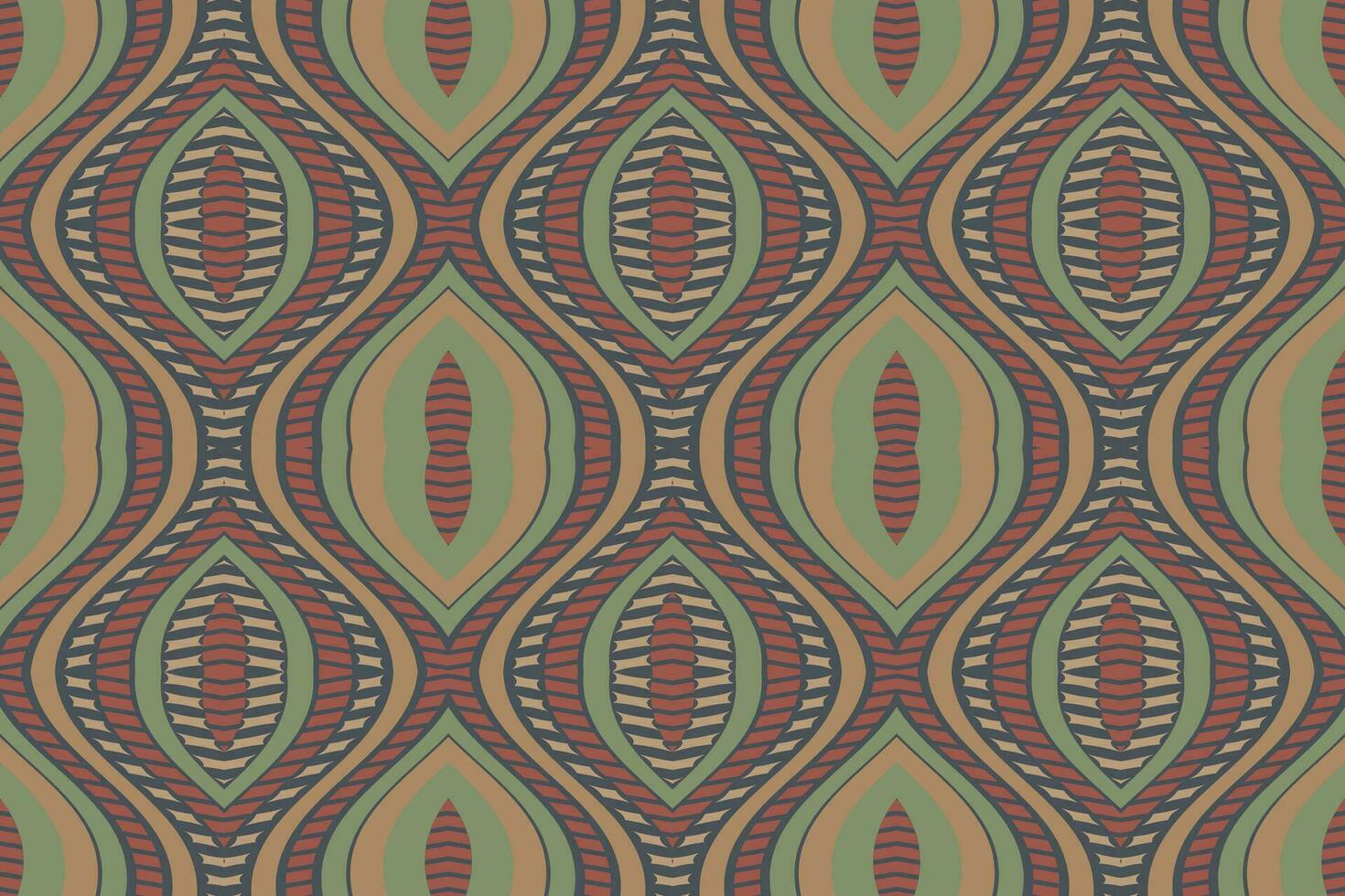ikat damasco paisley ricamo sfondo. ikat strisce geometrico etnico orientale modello tradizionale.azteco stile astratto vettore illustrazione.disegno per trama, tessuto, abbigliamento, avvolgimento, pareo.