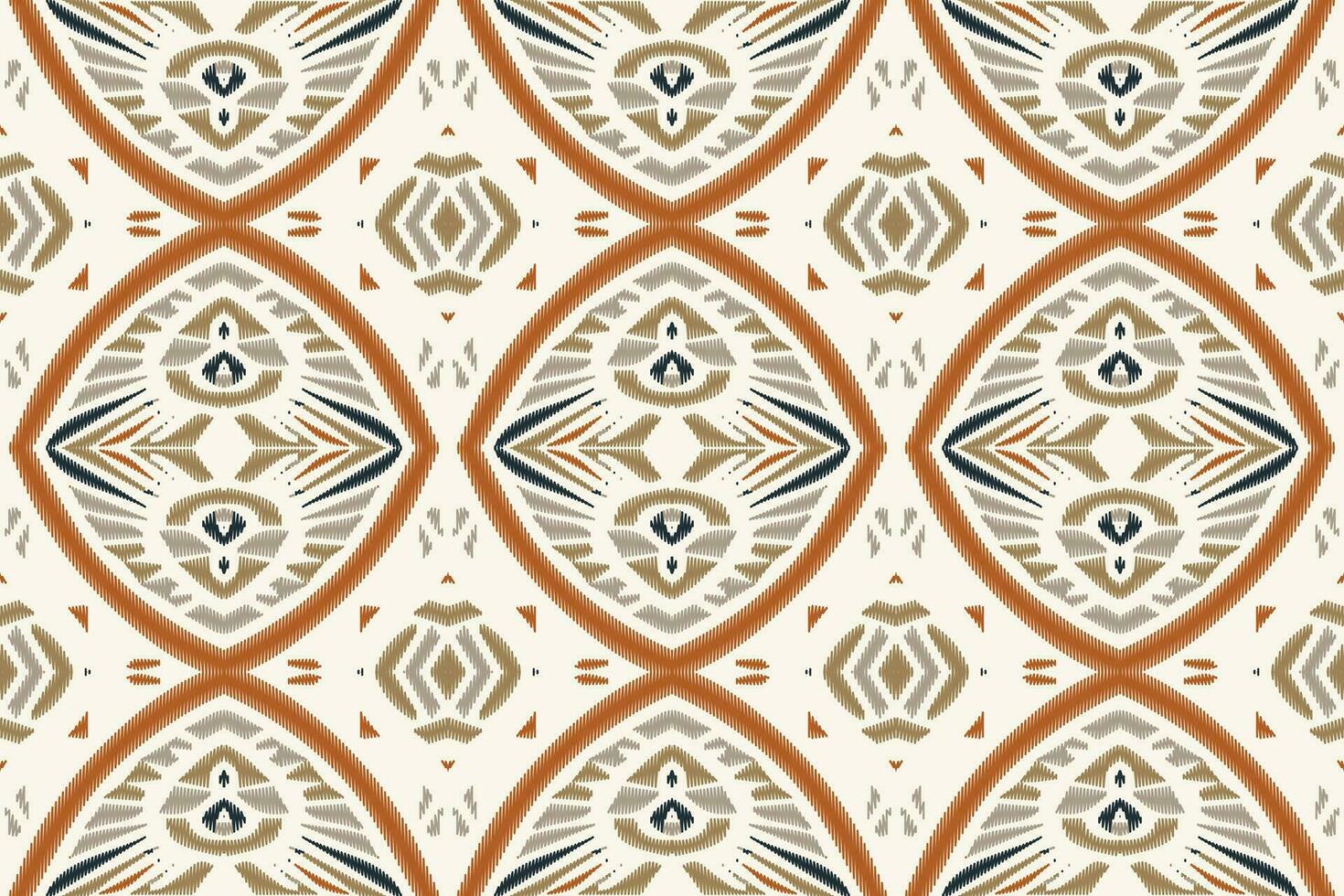 ikat damasco paisley ricamo sfondo. ikat floreale geometrico etnico orientale modello tradizionale. ikat azteco stile astratto design per Stampa trama, tessuto, sari, sari, tappeto. vettore