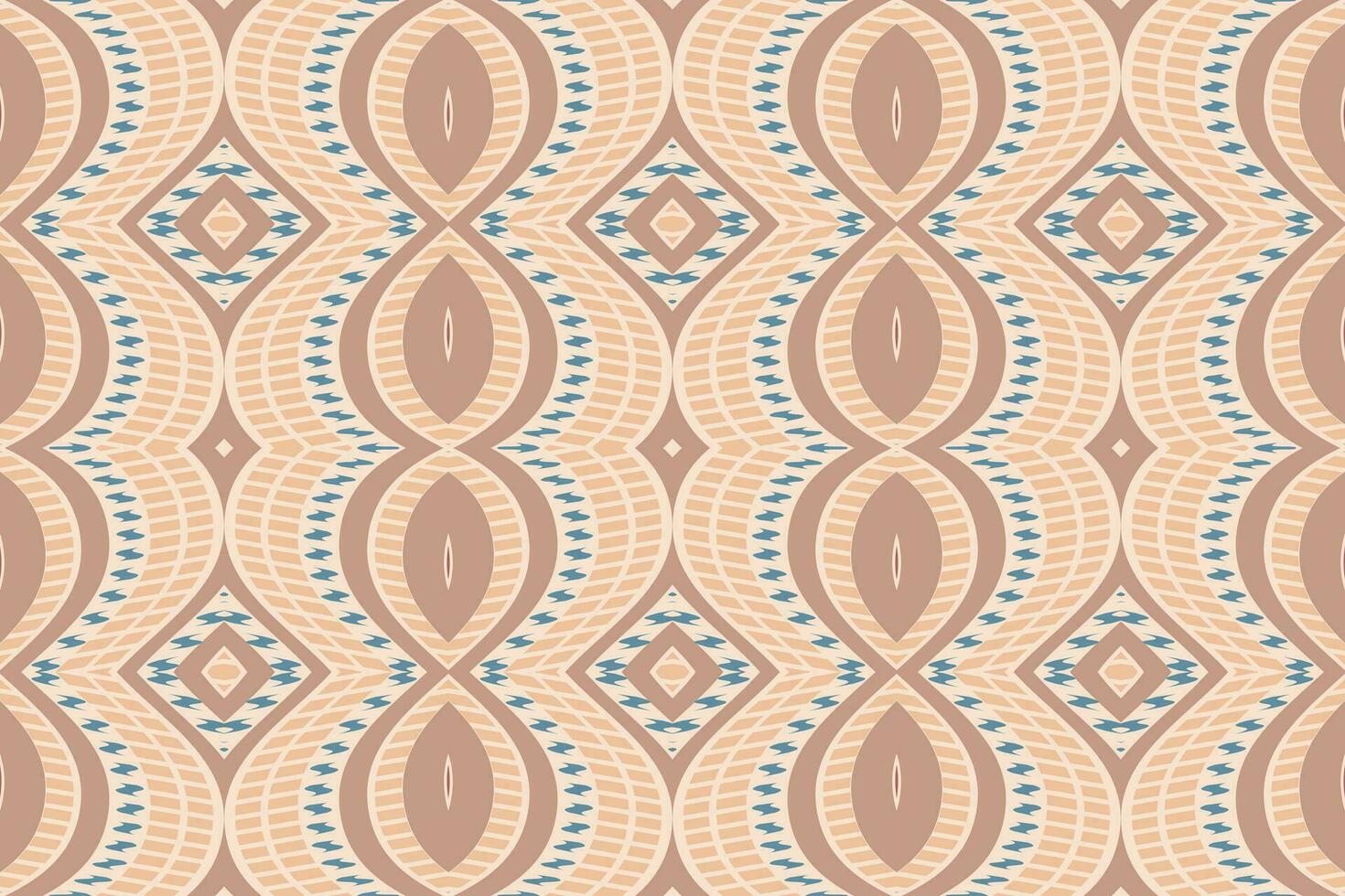 ikat damasco paisley ricamo sfondo. ikat stampe geometrico etnico orientale modello tradizionale.azteco stile astratto vettore illustrazione.disegno per trama, tessuto, abbigliamento, avvolgimento, pareo.