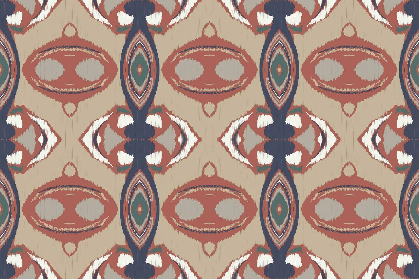 ikat damasco paisley ricamo sfondo. ikat senza soluzione di continuità modello geometrico etnico orientale modello tradizionale. ikat azteco stile astratto design per Stampa trama, tessuto, sari, sari, tappeto. vettore