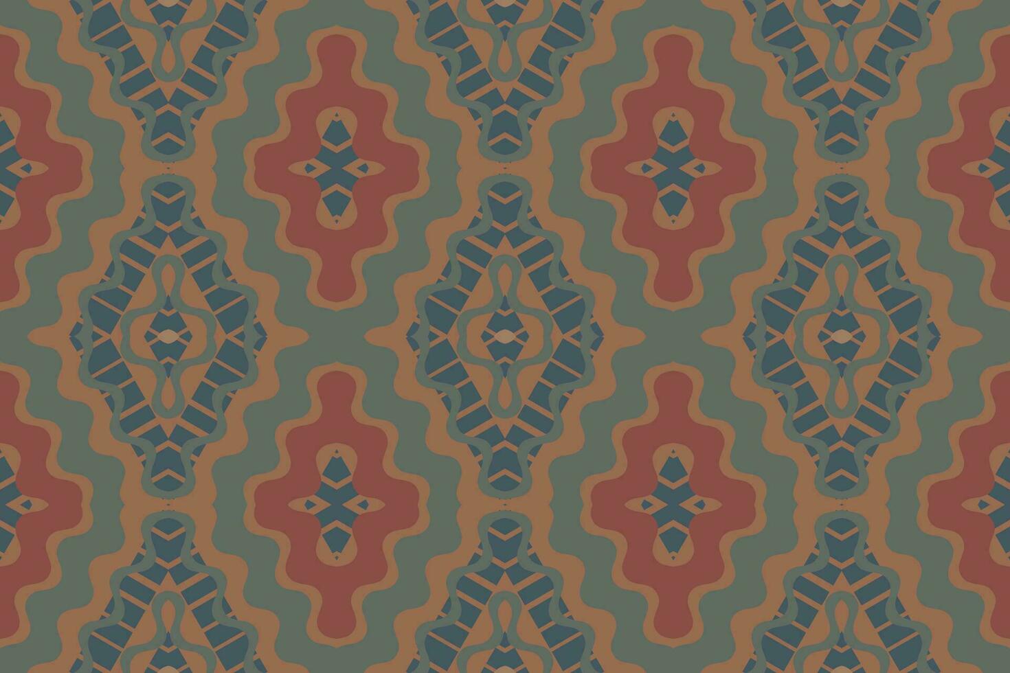 motivo ikat paisley ricamo sfondo. ikat design geometrico etnico orientale modello tradizionale.azteco stile astratto vettore illustrazione.disegno per trama, tessuto, abbigliamento, avvolgimento, pareo.