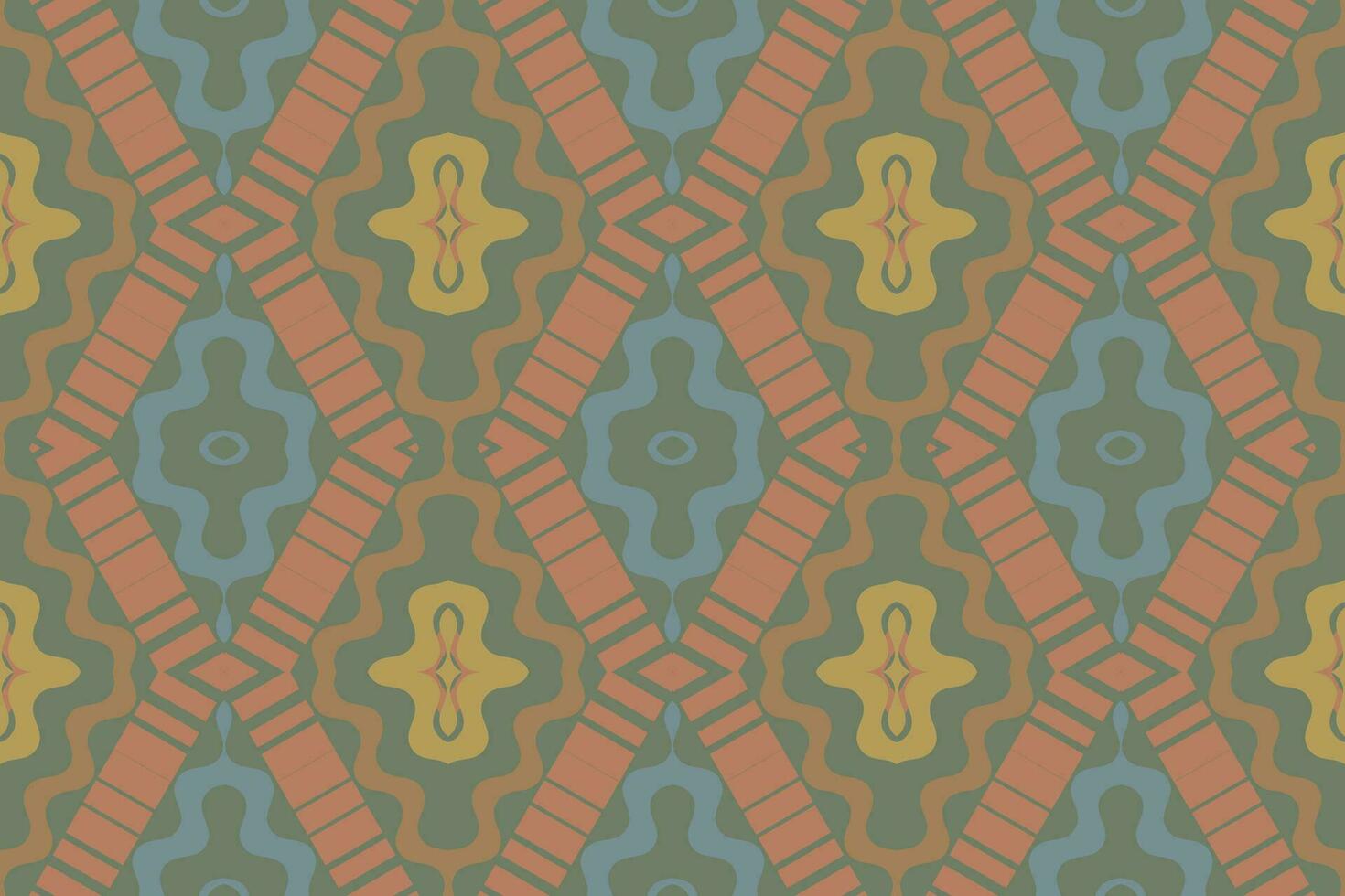 ikat floreale paisley ricamo sfondo. ikat struttura geometrico etnico orientale modello tradizionale. ikat azteco stile astratto design per Stampa trama, tessuto, sari, sari, tappeto. vettore