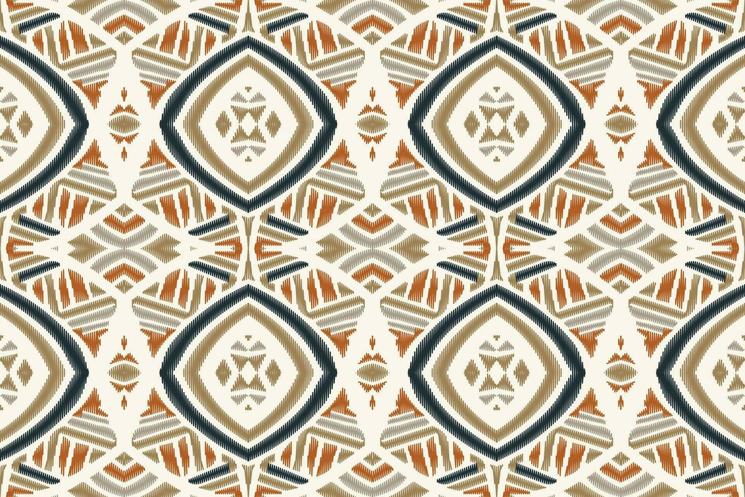 ikat floreale paisley ricamo sfondo. ikat triangolo geometrico etnico orientale modello tradizionale. ikat azteco stile astratto design per Stampa trama, tessuto, sari, sari, tappeto. vettore