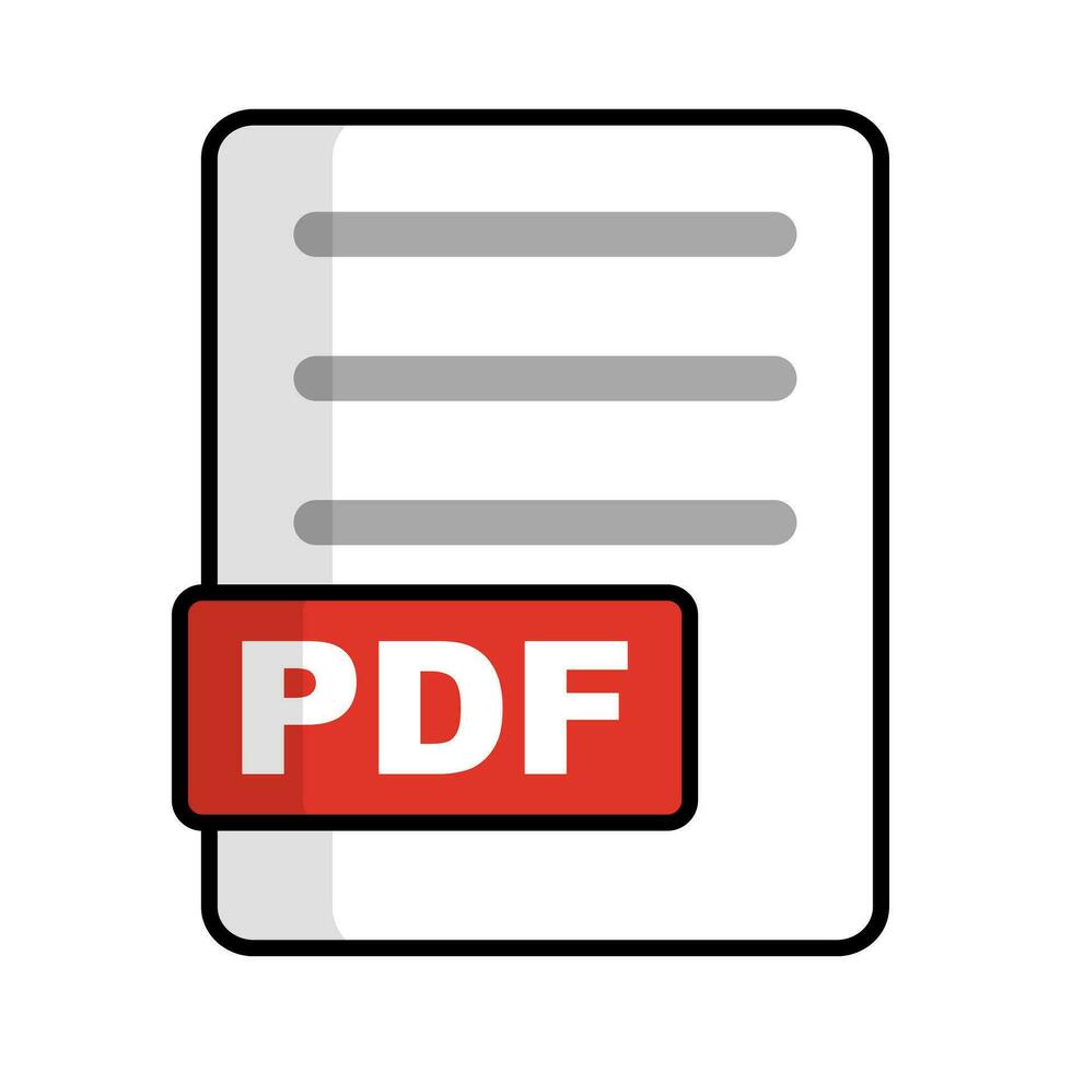 PDF file icona. PDF file estensione. vettore. vettore
