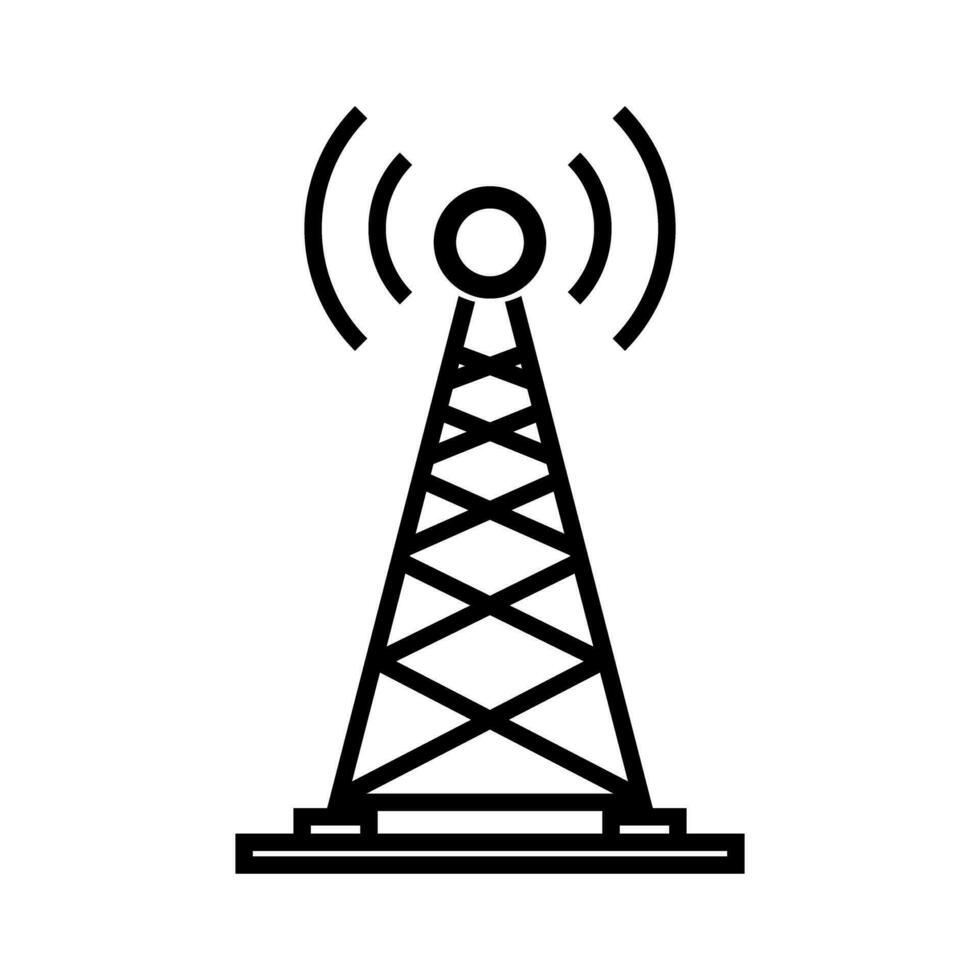 semplice trasmettitore. comunicazione Torre. vettore. vettore