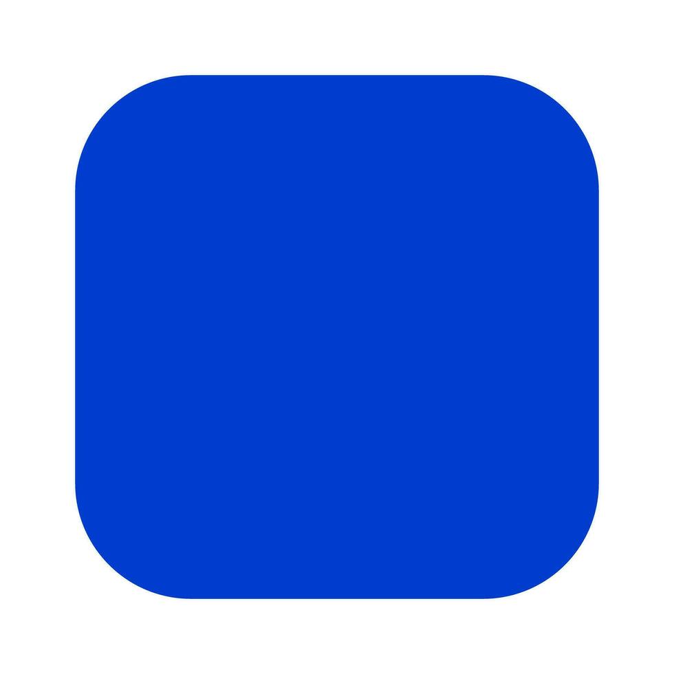 il giro blu piazza silhouette icona. vettore. vettore