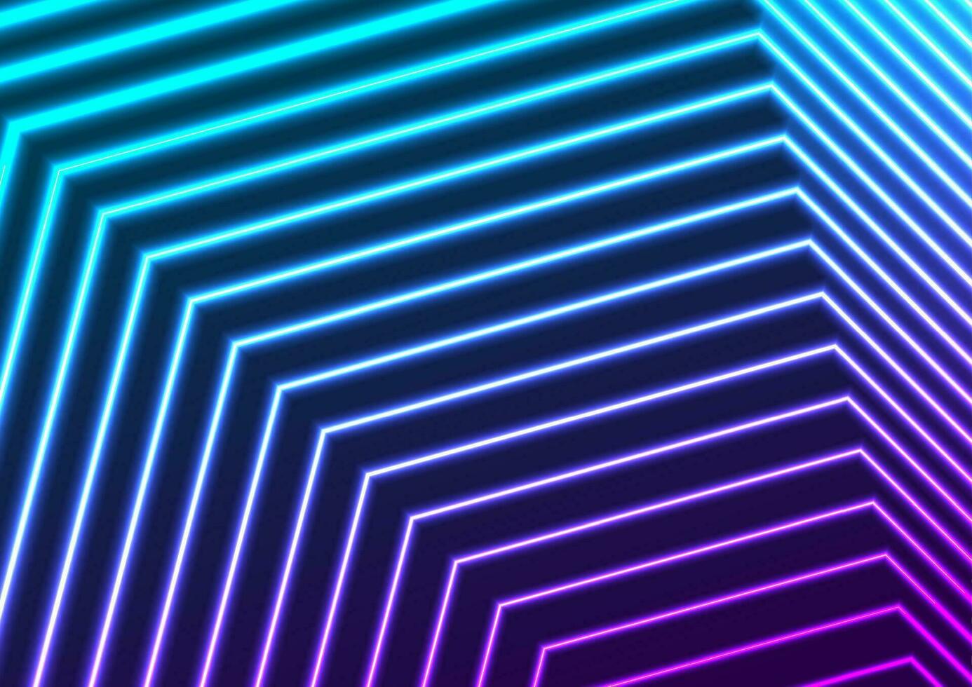 blu viola neon laser Linee astratto futuristico geometrico sfondo vettore