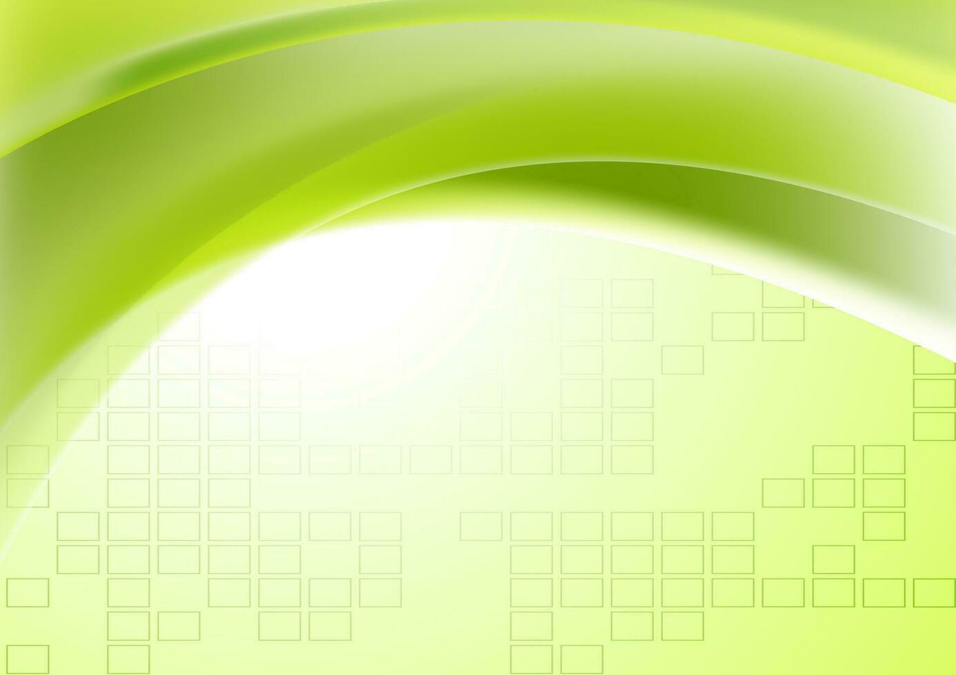 astratto verde ondulato geometrico tecnico sfondo vettore