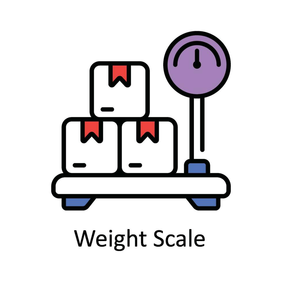 peso scala vettore riempire schema icona design illustrazione. inteligente industrie simbolo su bianca sfondo eps 10 file