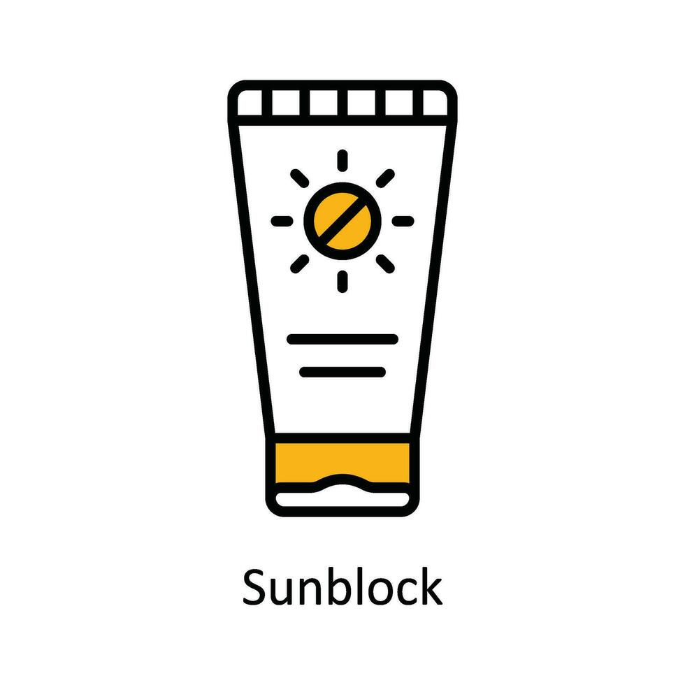 crema solare vettore riempire schema icona design illustrazione. viaggio e Hotel simbolo su bianca sfondo eps 10 file