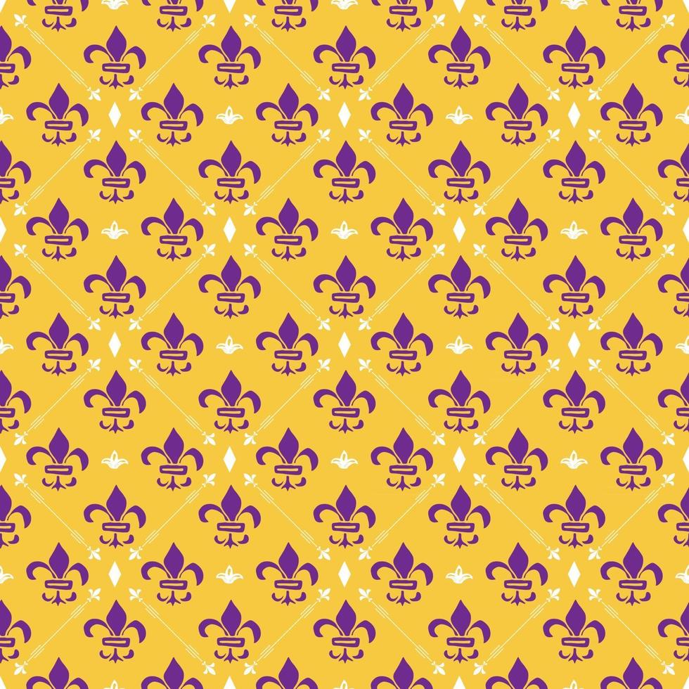 Mardi Gras seamless pattern illustrazione vettoriale. elementi di vacanza doodle abbozzato disegnato a mano e simboli reali, illustrazione vettoriale