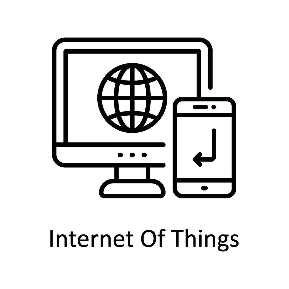 Internet di cose vettore schema icona design illustrazione. inteligente industrie simbolo su bianca sfondo eps 10 file