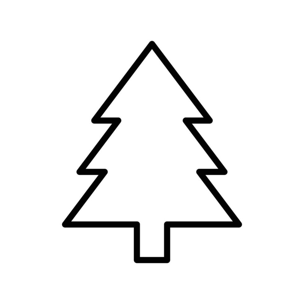 Natale albero icona vettore design nel bianca sfondo