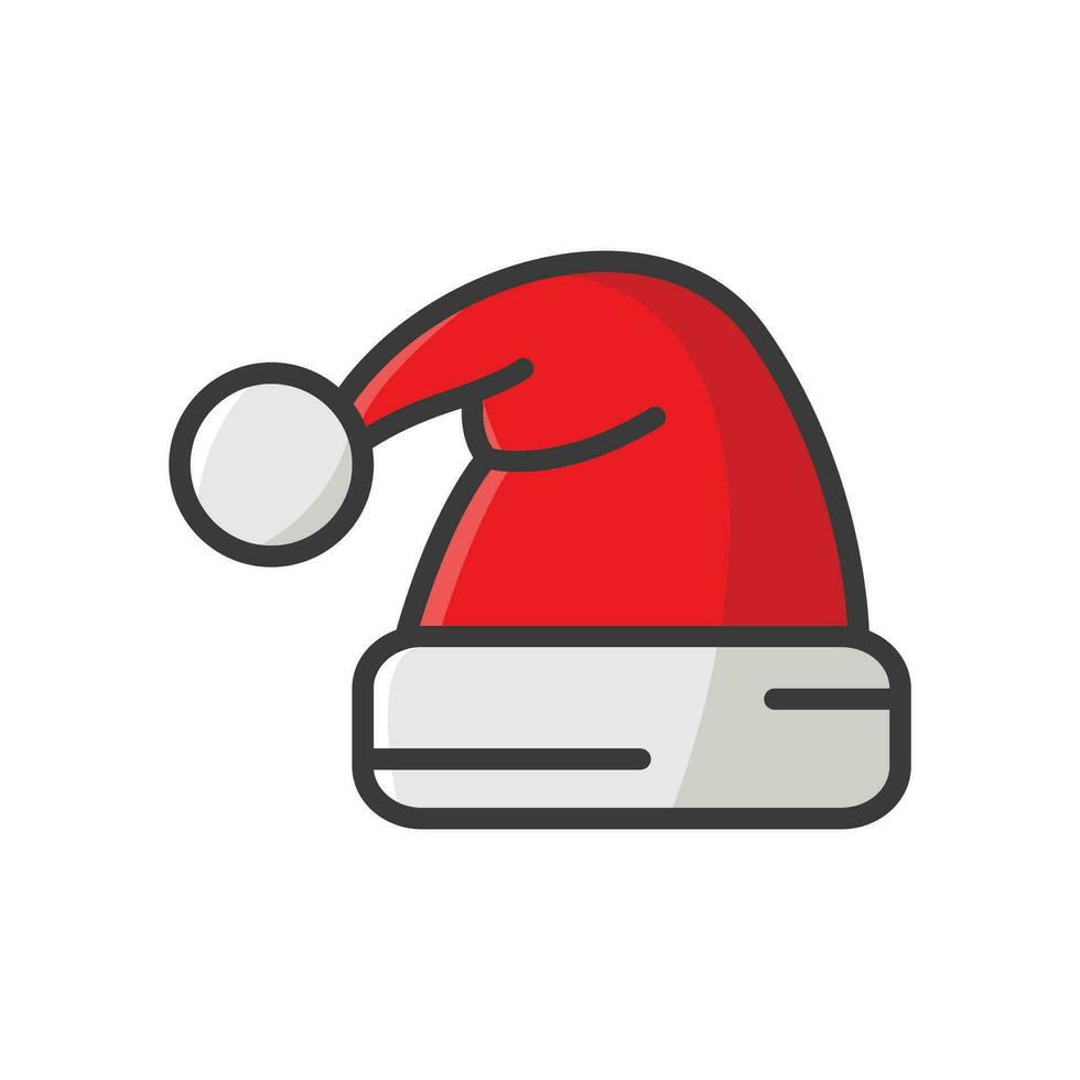 Natale cappello - Santa cappello icona vettore design modello nel bianca sfondo